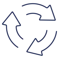 Ico economia circolare - blu