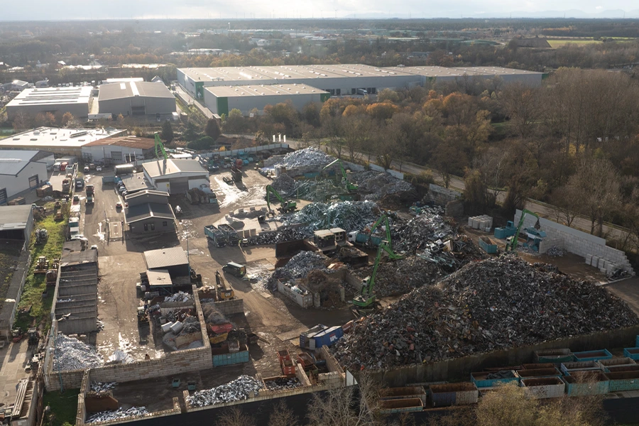 hoffmann scrap yard from above