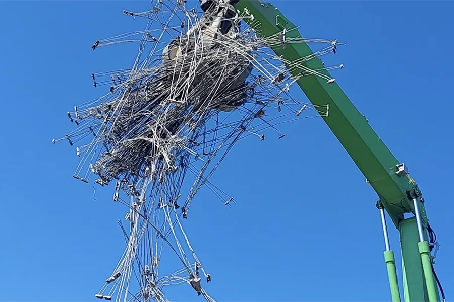 Pre stressed cables recycling