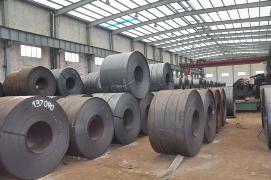 Shredding steel coils
