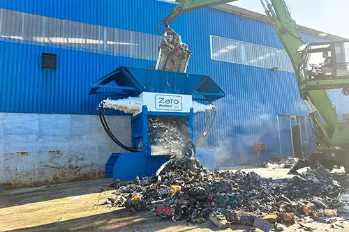 Twin shaft shredders