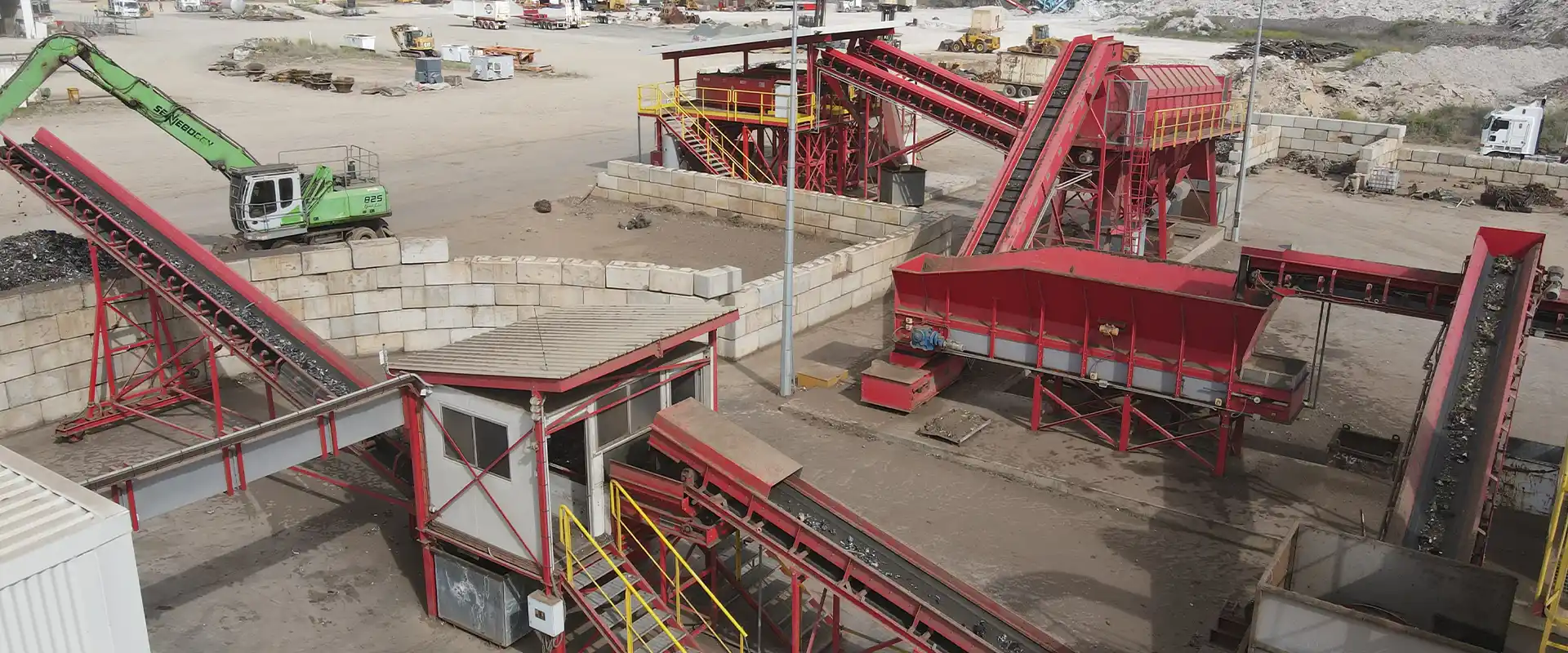 Production plant separation metals
