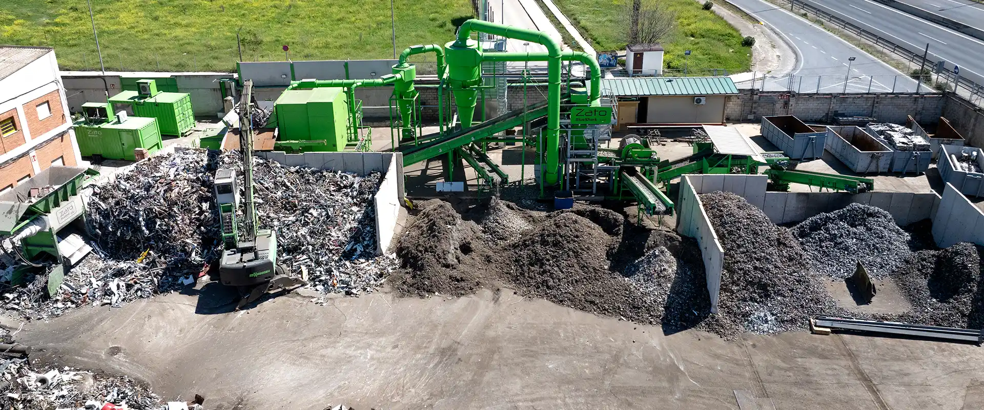 Production plant separation metals - 1